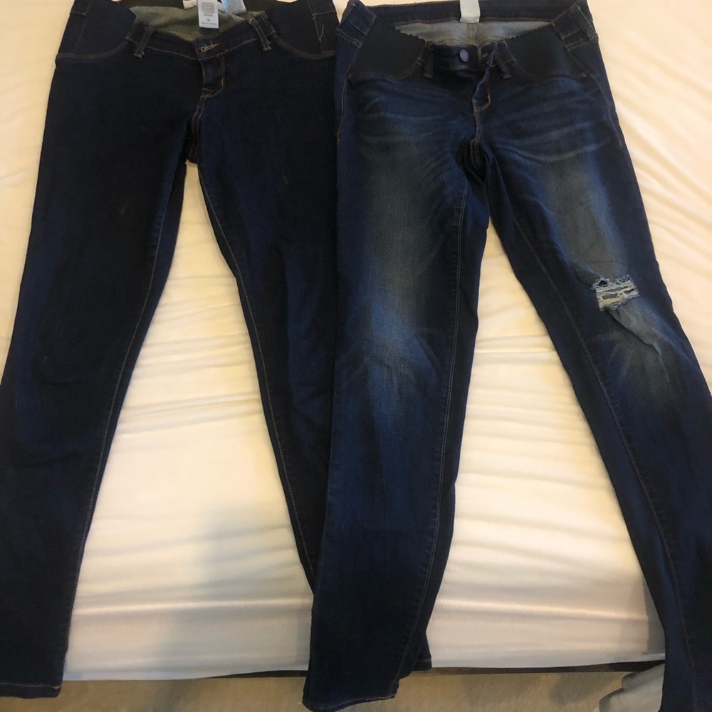 Liz Lange/old navy maternity jeans